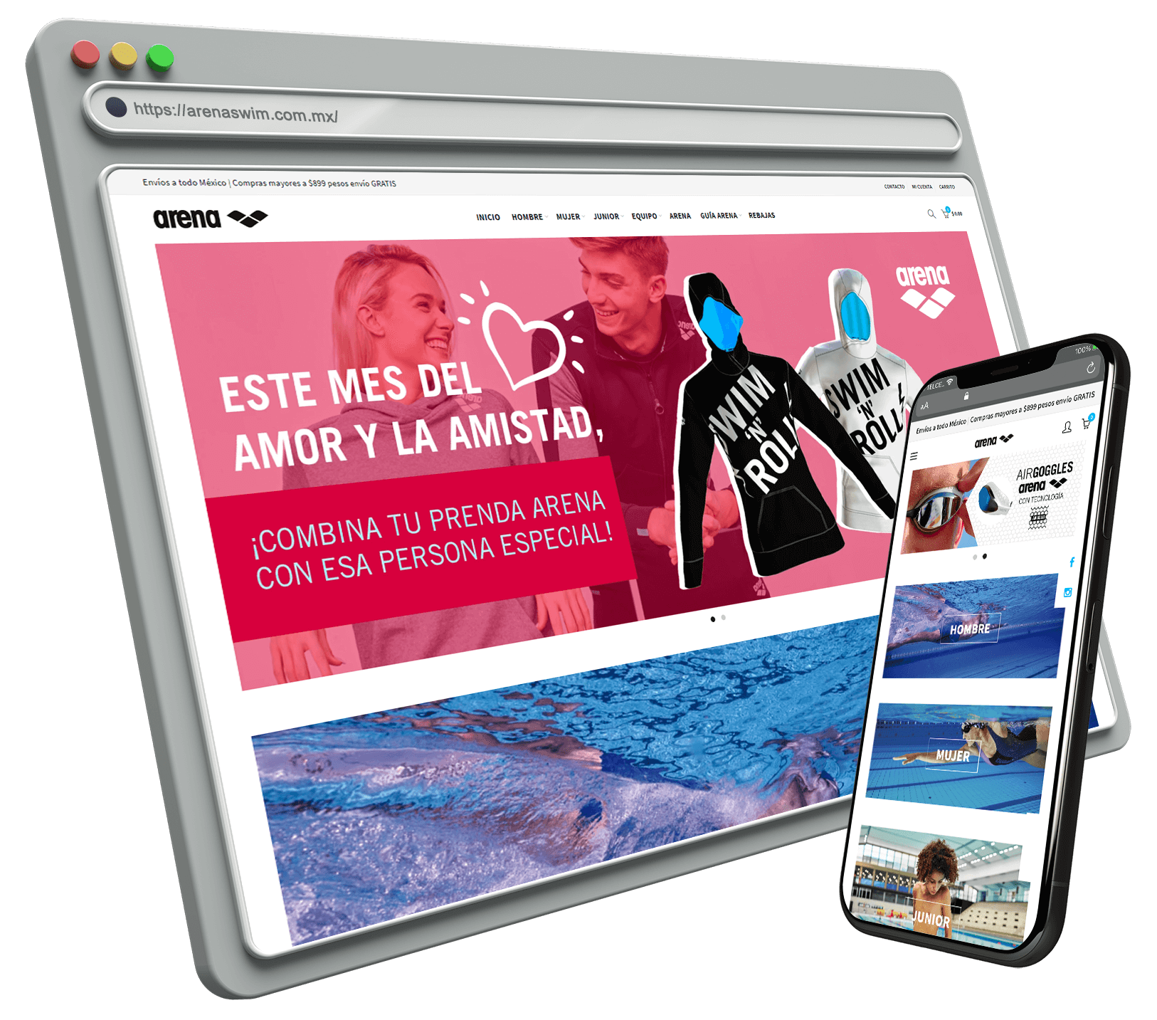Tienda exitosa con Shopify México : ArenaSwimweard